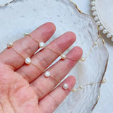 Baroque Pearl Choker Necklace Stainless Steel Chain