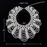 Sweet Braided Chain Pearls Necklace for Women