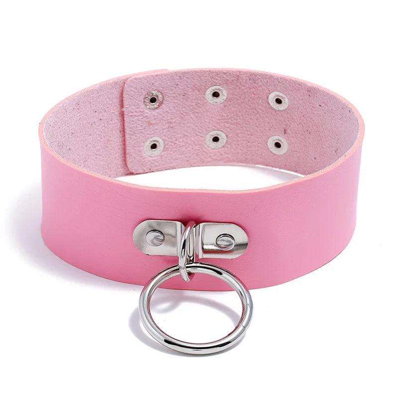Goth Choker Necklaces - Punk Gothic Rivets Chains Harajuku Jewelry