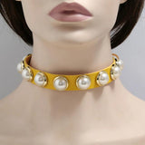 Goth Choker Necklaces - Punk Gothic Rivets Chains Harajuku Jewelry