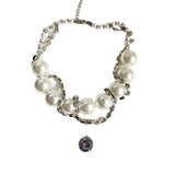 Double-Layer Pearl Chain Choker Necklace for Women