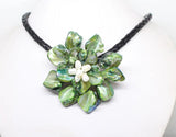 70mm Flower Pendant Necklace Baroque Shell Mother of Pearl