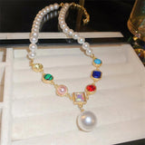 Crystal Choker Necklaces for Women Pearl Necklaces Weddings