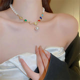 Crystal Choker Necklaces for Women Pearl Necklaces Weddings