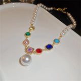 Crystal Choker Necklaces for Women Pearl Necklaces Weddings