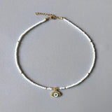 Zircon Charm Pendant Necklace Natural Pearl Bead Mix Match Jewelry