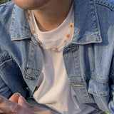 Devil's Eye Necklace for Men hip hop Beaded Accessories