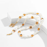 Devil's Eye Necklace for Men hip hop Beaded Accessories