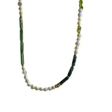 Jade Necklace Pearl Chain Ancient Ethnic Jewelry
