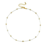 Bohemia Shell Stone Pearl Seed Beads Choker Necklace Women Sweet Collar Jewelry