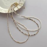 2mm Multicolor Round Shell Chokers Necklace for Women