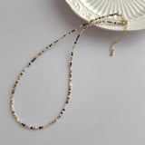 2mm Multicolor Round Shell Chokers Necklace for Women