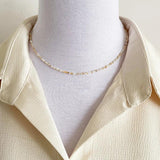2mm Multicolor Round Shell Chokers Necklace for Women