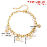 Retro Baroque Pearl Choker Necklace Hip-Hop Jewelry Punk Metal Collar