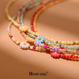 Daisy Shell Flower Necklace Women Mother of Pearl Choker