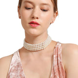 Multilayer Baroque Pearl Choker Necklace for Women