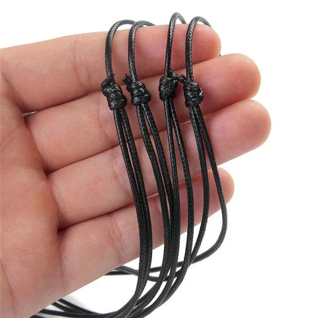 50pcs Adjustable Choker Necklace Leather Cord for Jewelry Making