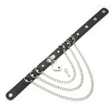 Heart Punk Choker Chain Necklace Goth Collar Women 90s Metal