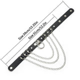 Heart Punk Choker Chain Necklace Goth Collar Women 90s Metal