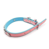 Pink Soft Leather Custom Choker Necklace DDLG Collar Jewelry