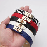 PU Leather Round Choker Necklace Punk Statement Hip Hop Bondage