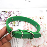 Sexy Custom Letters Collar Choker Necklace Punk Green PU Leather