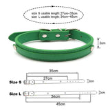 Sexy Custom Letters Collar Choker Necklace Punk Green PU Leather