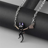 Cat Pendant Choker Link Chain Collar Accessories Gift