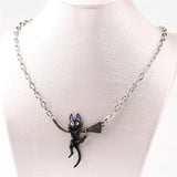 Cat Pendant Choker Link Chain Collar Accessories Gift