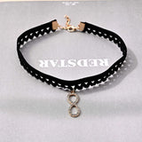 Gothic Lace Necklace Small Fresh Neckline Chain