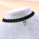 Gothic Lace Necklace Small Fresh Neckline Chain