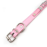 Sexy Pink Leather Collar Letters Daddy PRINCESS Choker Necklace Adult