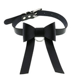 Leather BowKnot Choker Necklace Collar Gothic Punk Choker