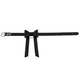 Leather BowKnot Choker Necklace Collar Gothic Punk Choker