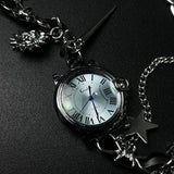 Y2K Niche Leather Watch Pendant Stainless Steel Choker