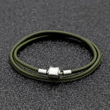 Leather DIY Charms Necklaces Steel Fine Sheepskin Fit European US Women DIY Jewe
