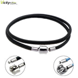 Leather DIY Charms Necklaces Steel Fine Sheepskin Fit European US Women DIY Jewe