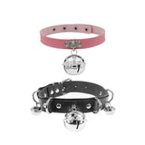 Euro Style Bondage Choker Goth Punk Bell Necklace