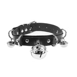 Euro Style Bondage Choker Goth Punk Bell Necklace