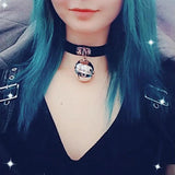 Euro Style Bondage Choker Goth Punk Bell Necklace
