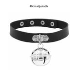 Euro Style Bondage Choker Goth Punk Bell Necklace