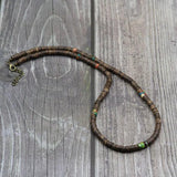 Vintage Wood Necklace Men Choker Collar Boyfriend Gift Punk Colar