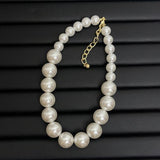 Exaggerated Pearl Necklaces Vintage Charm Jewelry