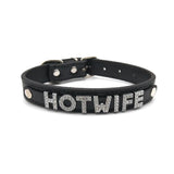 Sexy PU Leather Hotwife Choker Necklace