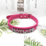 Sexy PU Leather Hotwife Choker Necklace