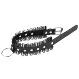 Leather Choker Necklace Goth Lace Collar