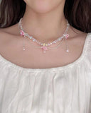Cherry Blossom Necklace, Elegant Jewelry Accessory