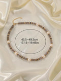 Freshwater Pearl Beaded Necklace Agat Women Girls Party Jewelry