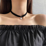 Freshwater Pearl Opal Choker Necklace for Women