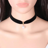 Freshwater Pearl Opal Choker Necklace for Women